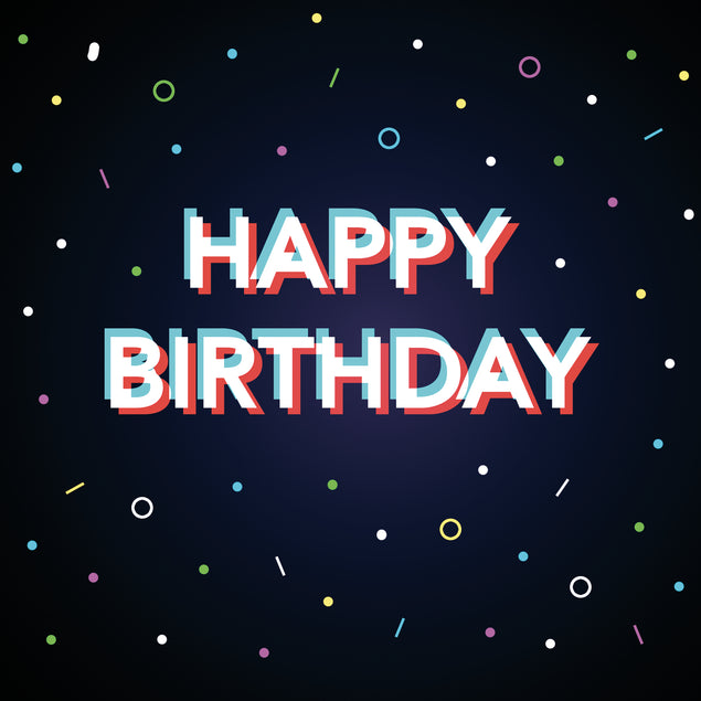 Happy Birthday Dots And Circles