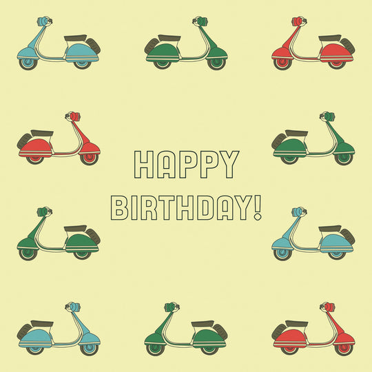 Birthday Scooters Card