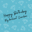 Blue Diamonds Happy Birthday Grandson