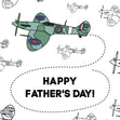 Happy Father's Day Green Plane