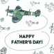 Father's Day Planes Card