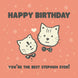 Happy Birthday Stepmum Cat And Kitten