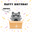 Happy Birthday Surprise Racoon