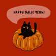 Cat In Pumpkin Happy Halloween