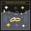 Halloween Wedding Invitation Rings