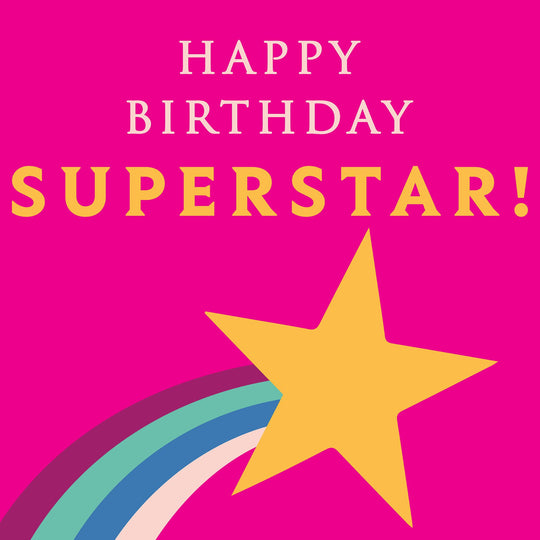 Happy Birthday Superstar Card