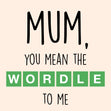 Mum, you mean the WORDLE to me  - 1