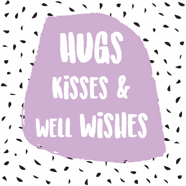 Hugs and kisses and well wishes Card