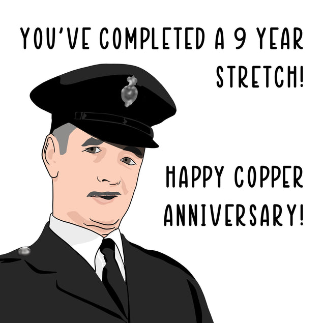 Happy Copper Anniversary Card