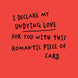 Undying Love Romantic Piece of Card