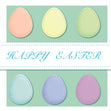 Colourful Eggs Easter Card