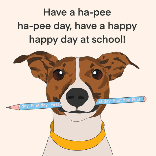 Ha-pee Dog Back To School Jack Russell Card