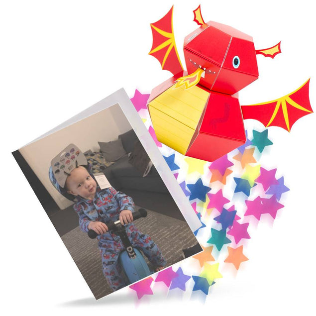 Dragon 3D Pop-up Confetti Wild Card