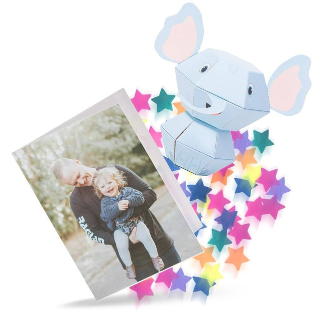 Elephant 3D Pop-up Confetti Wild Card