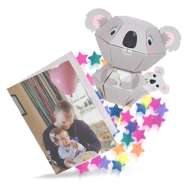 Koala 3D Pop-up Confetti Wild Card