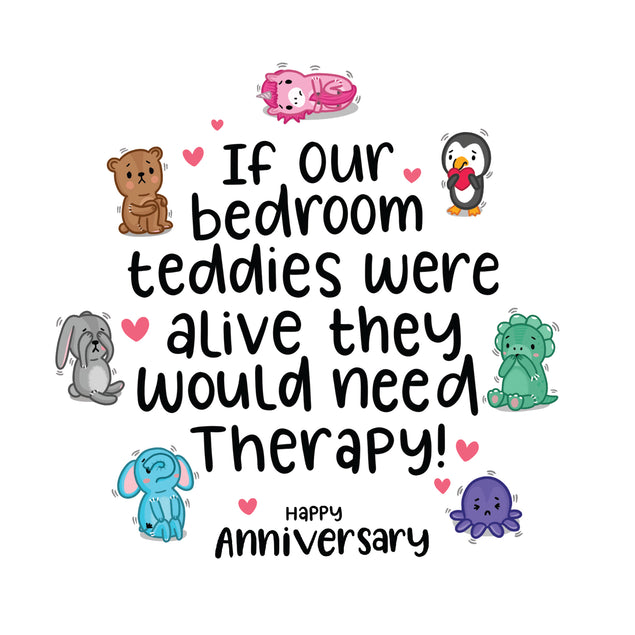 Happy Anniversary If Our Bedroom Teddies Were Alive Card Occasion_Anniversary Occasion_Wedding Anniversary Style_Rude