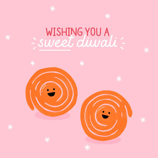Sweet Diwali Jalebi Card