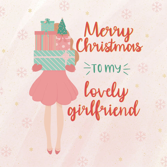 Merry Christmas Girlfriend Card