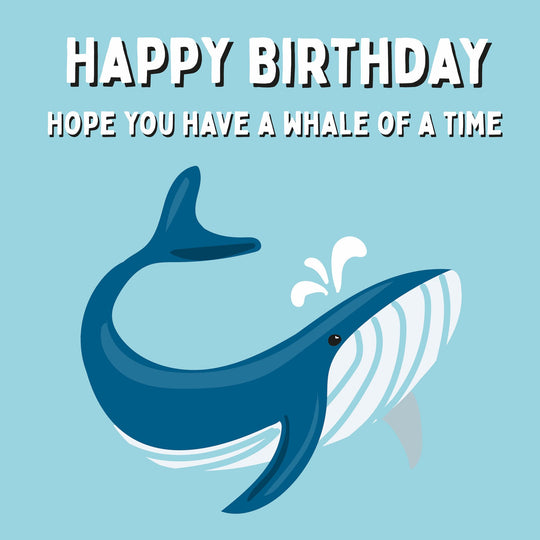 Whale Of A Time Card