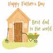 Best Dad In The World Shed Card