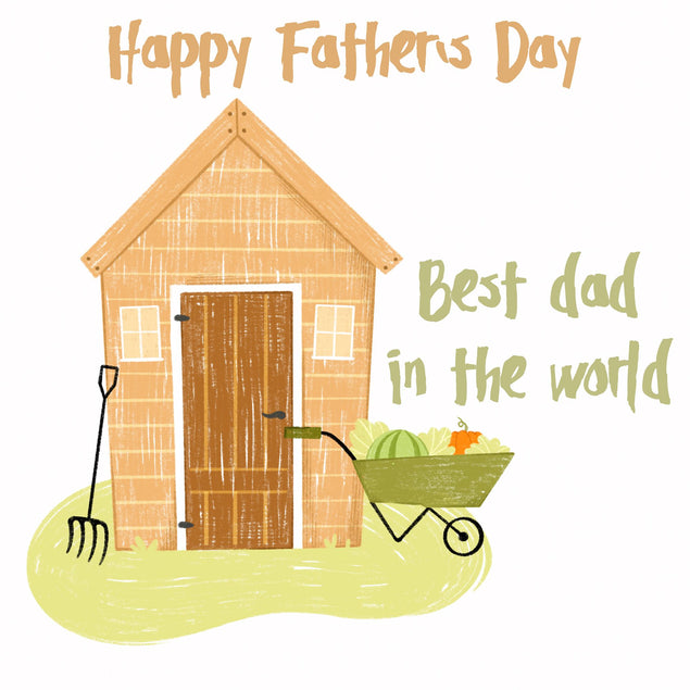 Best Dad In The World Shed Card
