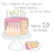 Happy 10 Birthday Card