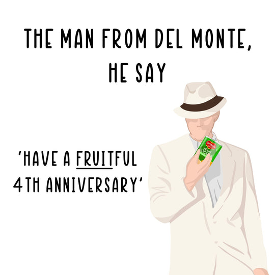 Have A Fruitful 4th Anniversary Card