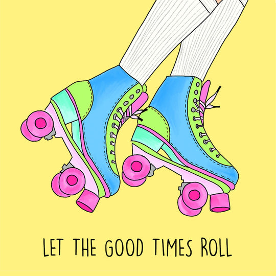 Roller Skates Card