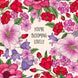 You're Blooming Lovely Pink And Red Flowers Card