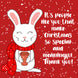 Red Background Rabbit Merry Christmas