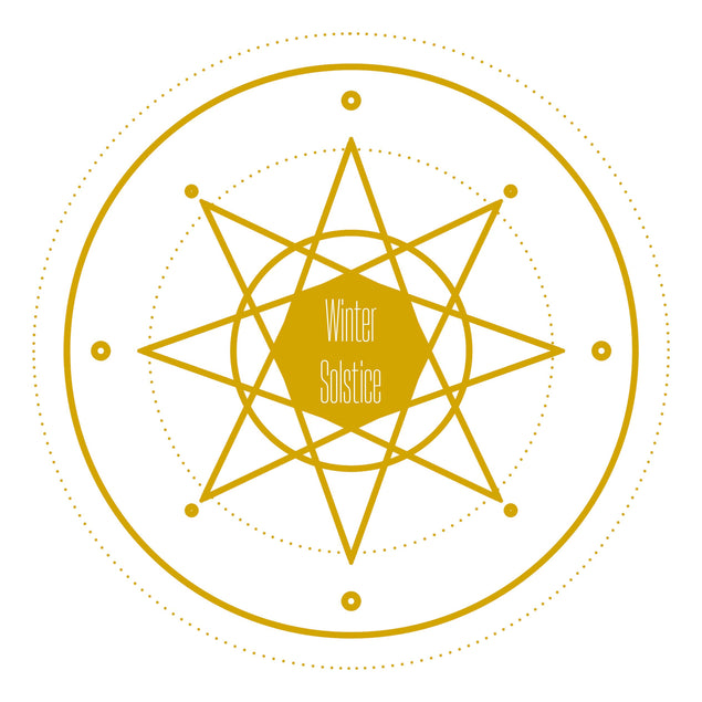 Golden Sun Happy Winter Solstice