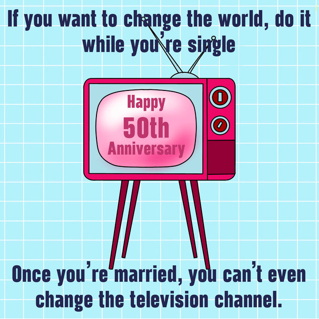 Happy 50th Anniversary Old TV