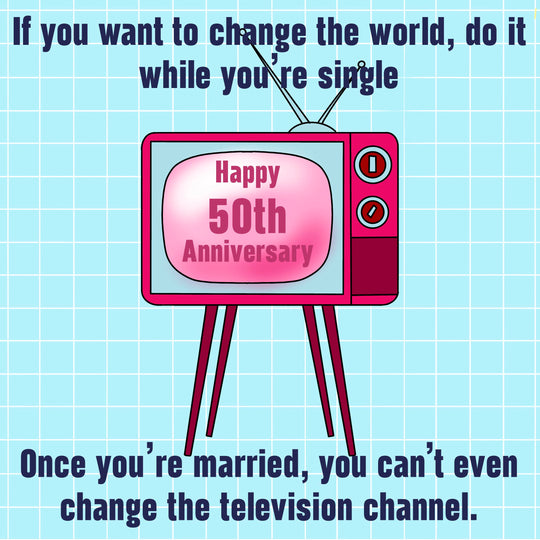 Happy 50th Anniversary Old TV