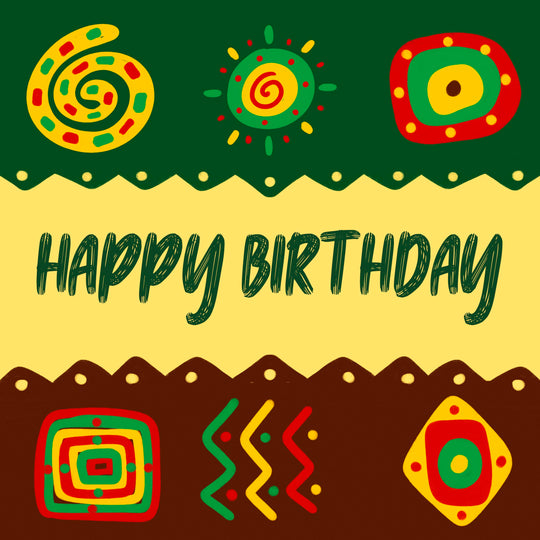 Happy Birthday Colourful Doodles