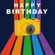 Happy Birthday Camera And Rainbow