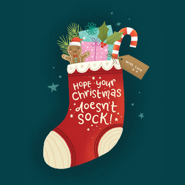 Hope Your Christmas Doesn't Sock Card