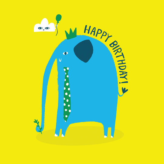 Happy Birthday Elephant Card