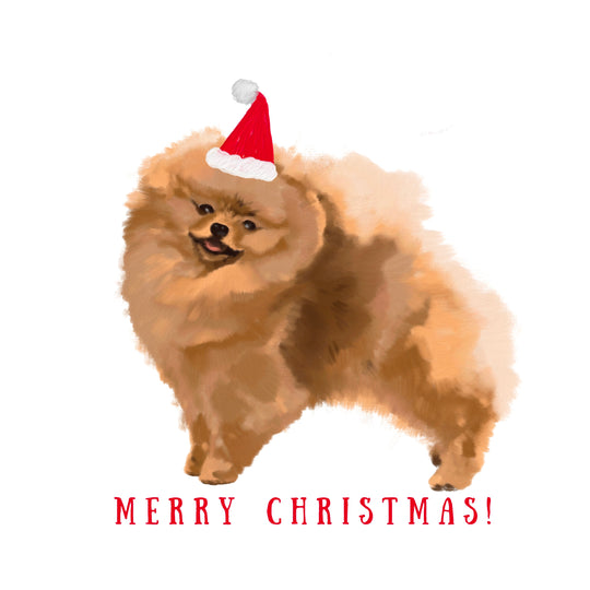 Merry Christmas Cute Pomeranian