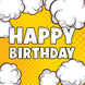 Happy Birthday Comic Clouds