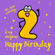 Funny Numbers Happy 2nd Birthday Daughter