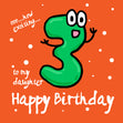 Funny Numbers Happy 3rd Birthday Daughter