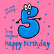Funny Numbers Happy 5th Birthday Daughter