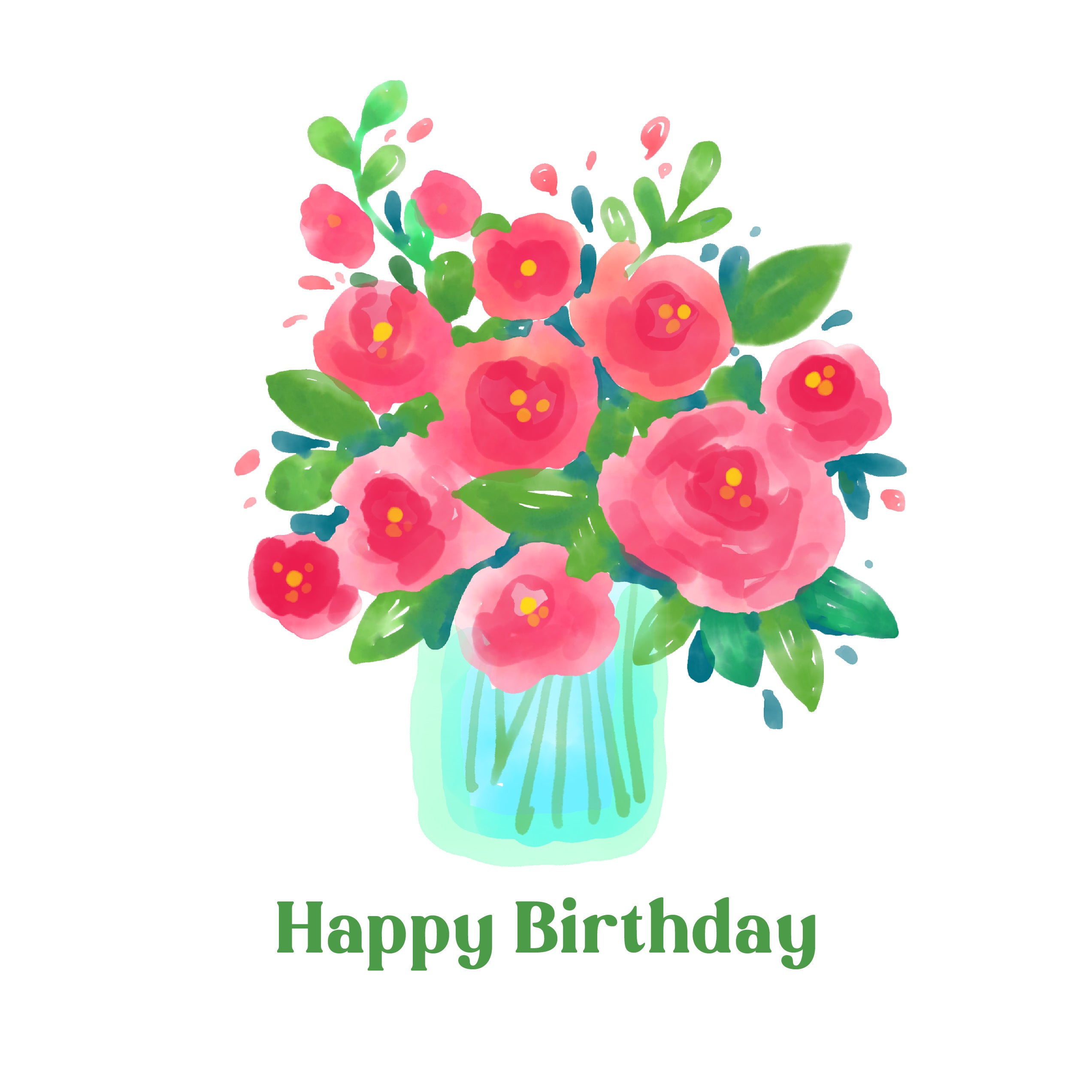 Happy Birthday Flowers Clipart For Her | Best Flower Site
