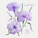 Soft Purple Flowers Happy 75th Birthday