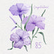 Soft Purple Flowers Happy 85th Birthday
