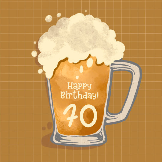 Happy 70th Birthday Beer