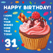 Happy 31st Birthday Cupcake Card