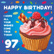 Happy 97th Birthday Cupcake Card