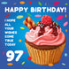 Sweet Cupcake Happy 97th Birthday