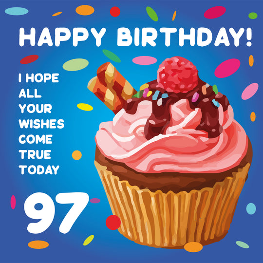 Sweet Cupcake Happy 97th Birthday